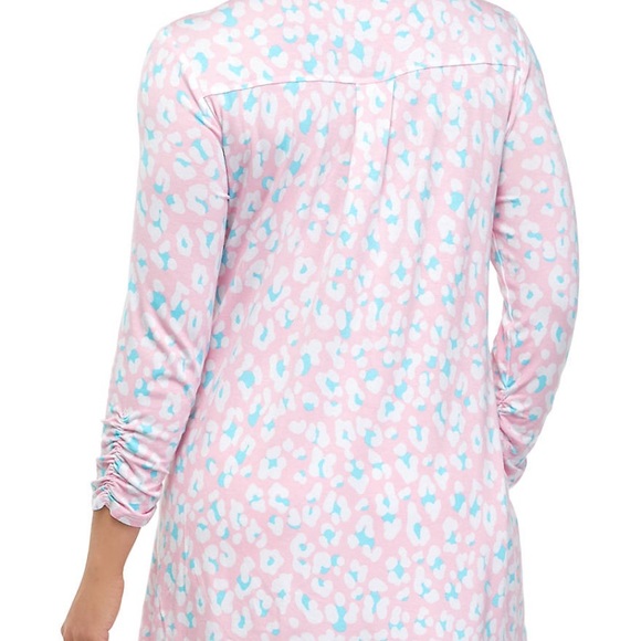 Kim Roger’s button up Leopard Print tunic top Size Medium - Picture 2 of 5